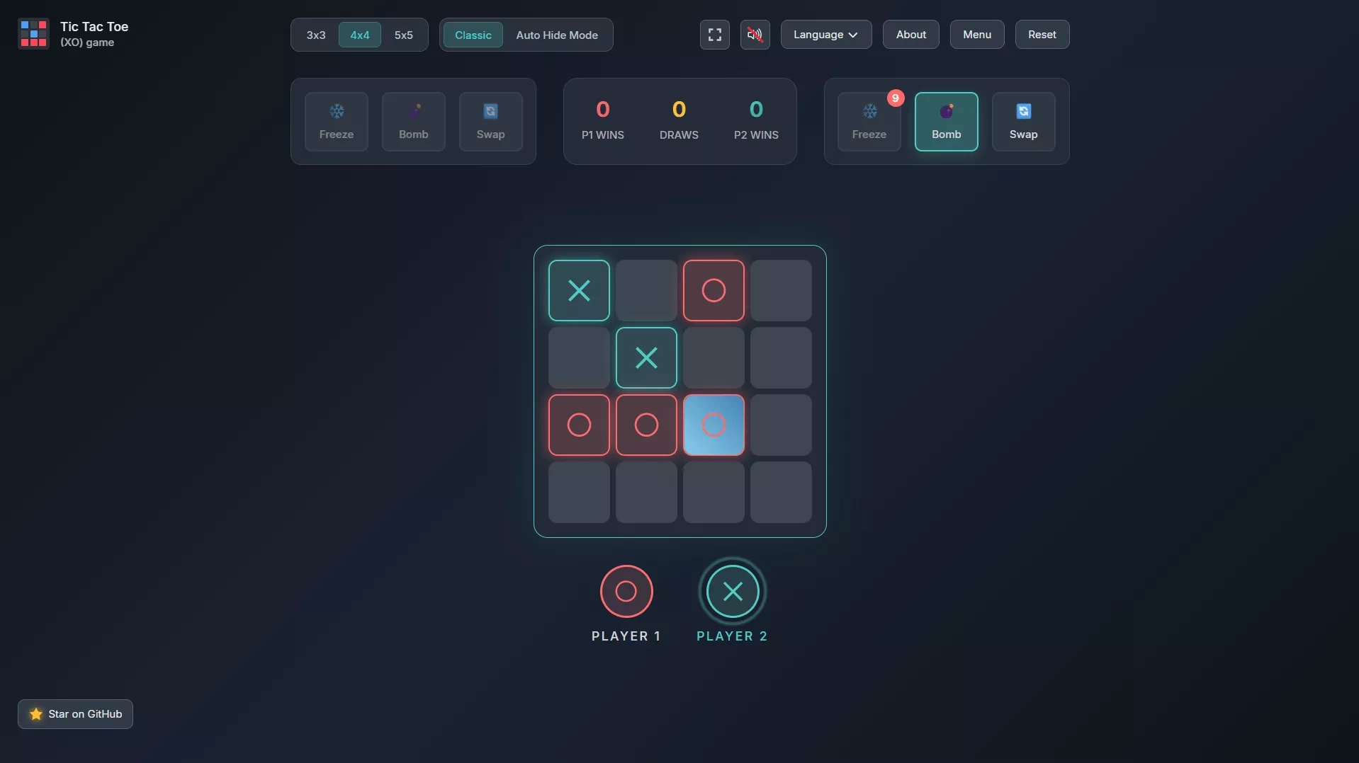 Advanced Tic Tac Toe (Full-Stack)